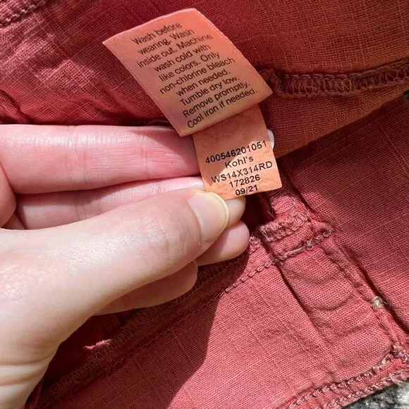 Sonoma Goods For Life Midrise Utility Jogger Pants Brianna Blush Size 12 - Picture 7 of 9